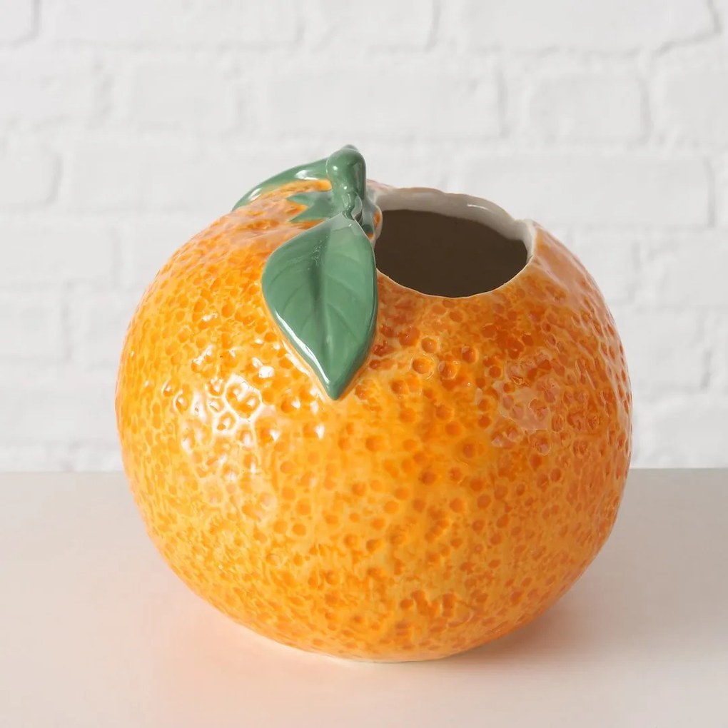 Keramická váza Orange 14x14x12,8 cm