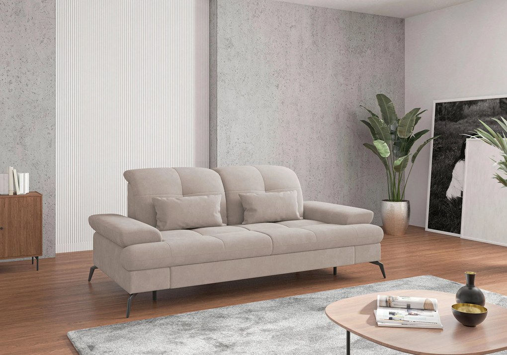XXXLutz TROJMIESTNA POHOVKA, textil, sivobéžová Sit & More - Sedačky - 000144009041