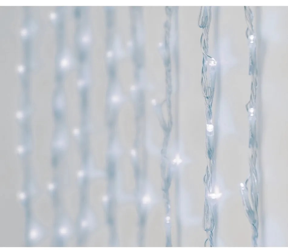 Vianočný svetelný záves Padajúci dážď 2 x 1 m, 220 LED, studená biela
