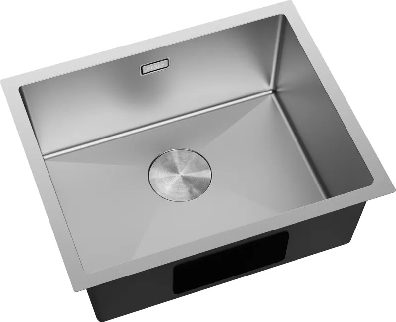 Mexen Trixo, 1-komorový nerezový drez 540 x 440 mm, brúsená oceľ, 6414541000-01