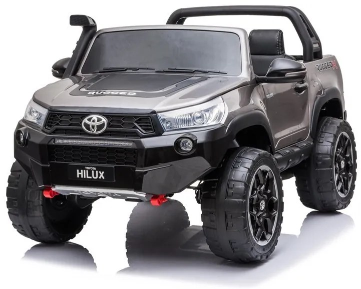 LeanToys Elektrické autíčko - Toyota Hillux - lakované - strieborné - 4 x 45W, - batéria 2 x 12V/7Ah - 2023