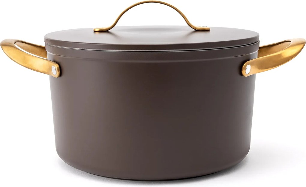 Elmich Nepriľnavý keramický hrniec Zen Ø 24 cm – hnedozlatý