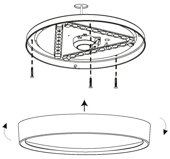 Eglo 98603 - LED Stropné svietidlo MUSURITA LED/16,8W/230V