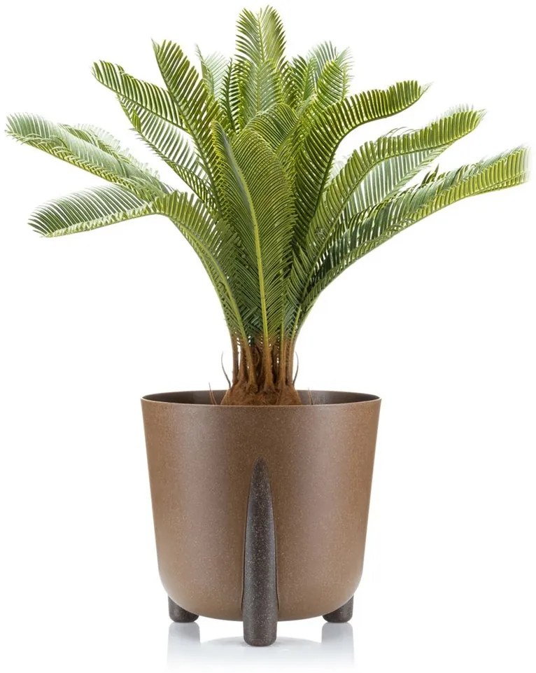 PLASTOVÝ KVETINÁČ MOSS ECO 32X34 CM HNEDÁ