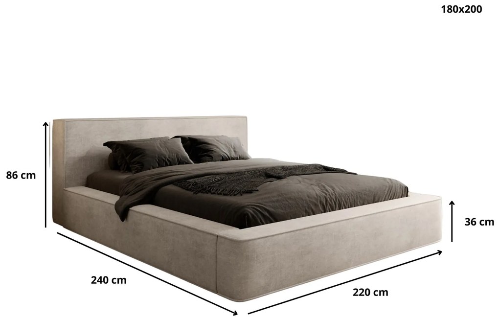 Čalunená posteľ LILY 180cm x 200cm