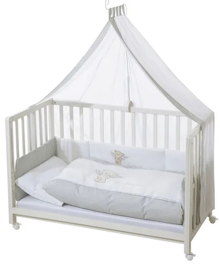 roba Detská postieľka Room Bed, 60 x 120 cm (Medveď lámač sŕdc, biela) (100341028)