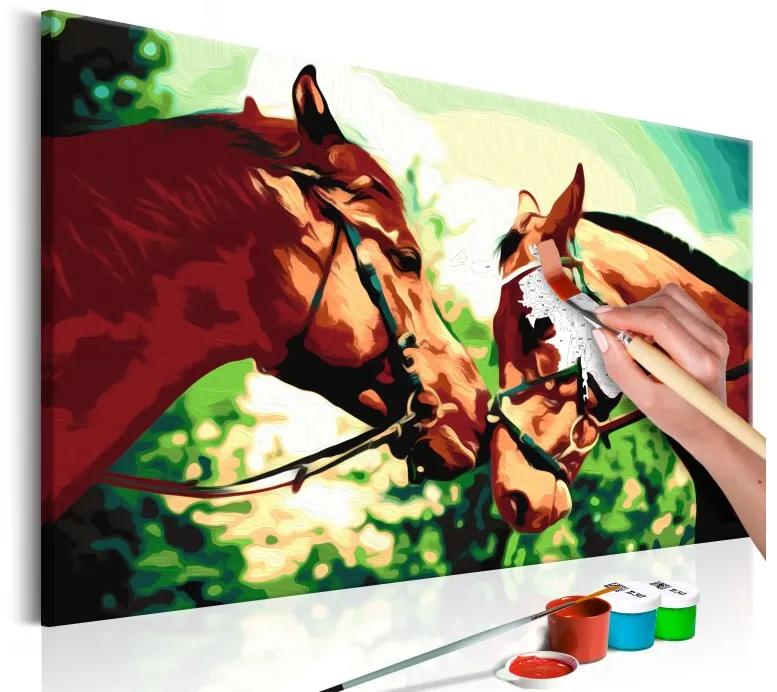 Obraz - maľovaný podľa čísel Two Horses