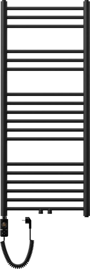 Mexen Yodo, elektrické vykurovacie teleso 1200x500 mm + vykurovacia tyč 600 W, čierna, W113-1200-500-2600-70