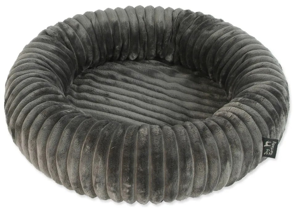 Tmavosivý pelech pre psa ø 50 cm Dog Fantasy Stripe – Plaček Pet Products