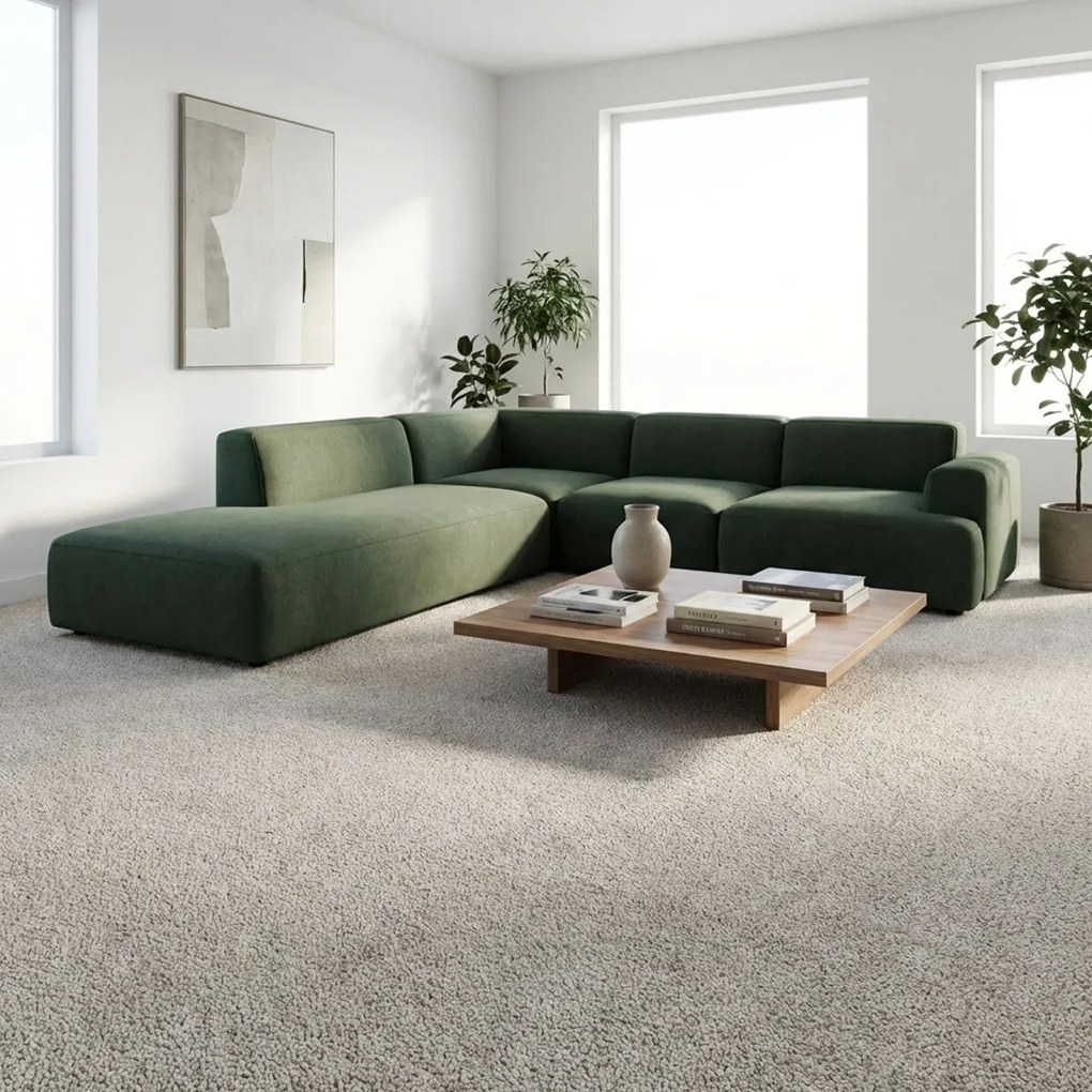 Metrážny koberec Liliana 7625, na mieru, šíře 4m,5m, béžová, ab (mriežka), detská izba, ITC