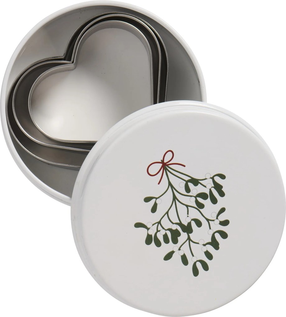 Ib Laursen Dóza s formičkami Hearts – set 3 ks