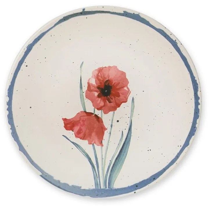 Súprava 6 keramických servírovacích tanierov My Ceramic, ø 25 cm
