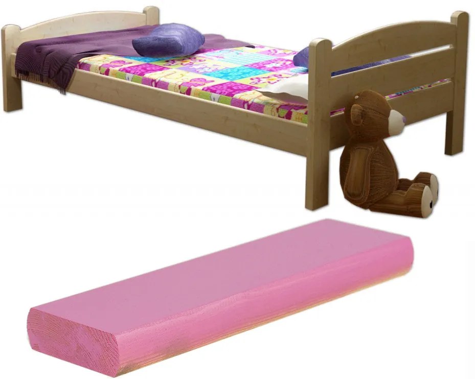 FA Oľga 8 200x90 detská posteľ Farba: Ružová (+44 Eur), Variant bariéra: Bez bariéry, Variant rošt: Bez roštu (-3 Eur)