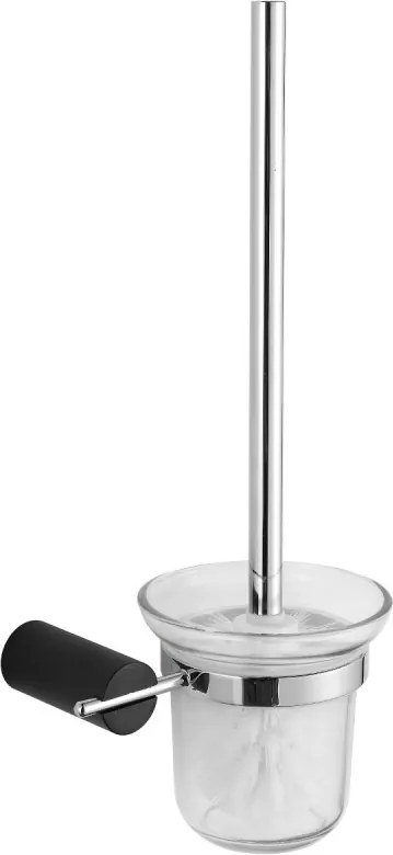 Mexen Aron WC kefa, čierna/chrómová - 7088150-07