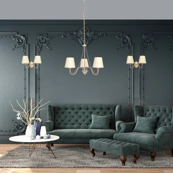 Nástenná lampa MALBO 2xE27/15W/230V béžová