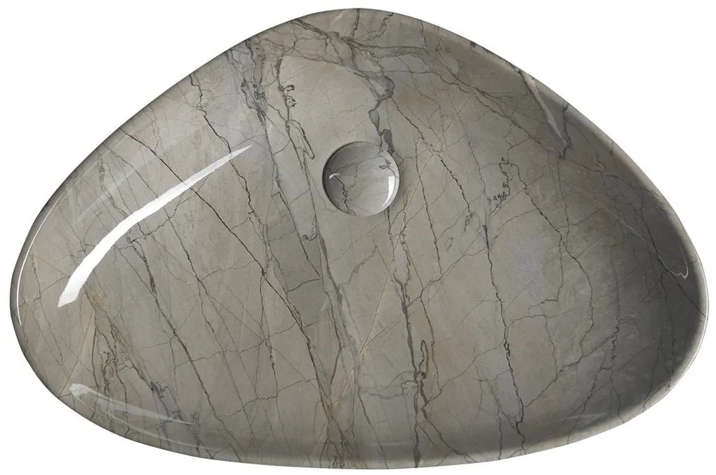 Sapho Sapho, DALMA keramické umývadlo 58,5x14x39 cm, grigio, MM213