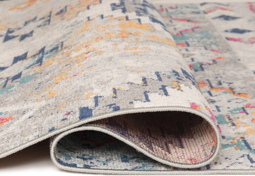 TA Koberec G003A BIELA/TMAVOMODRÁ DENVER FAA Rozmer: 120x170 cm