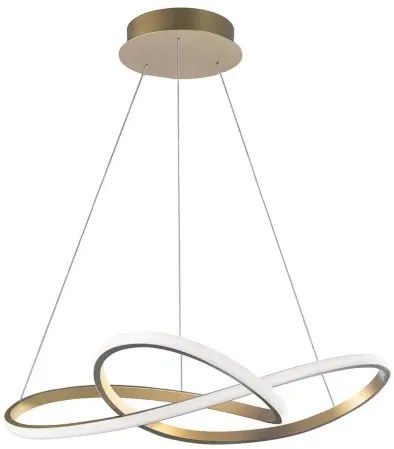 LED luster Fusion 72 zlaté