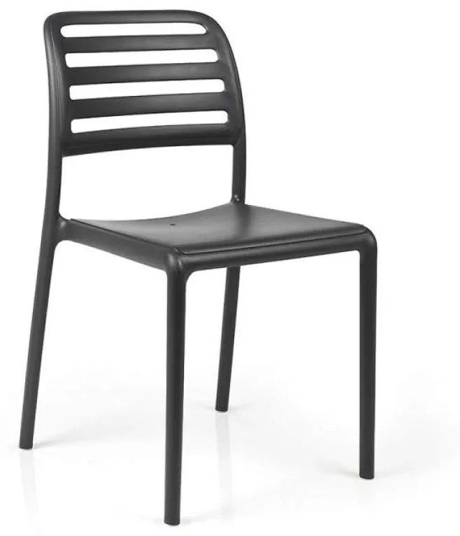COSTA BISTROT záhradná stolička bez podrúčok antracite