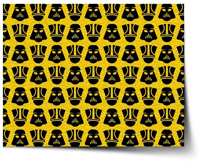 Sablio Plagát Star Wars Stormtrooperi Pattern na žltej - 60x40 cm
