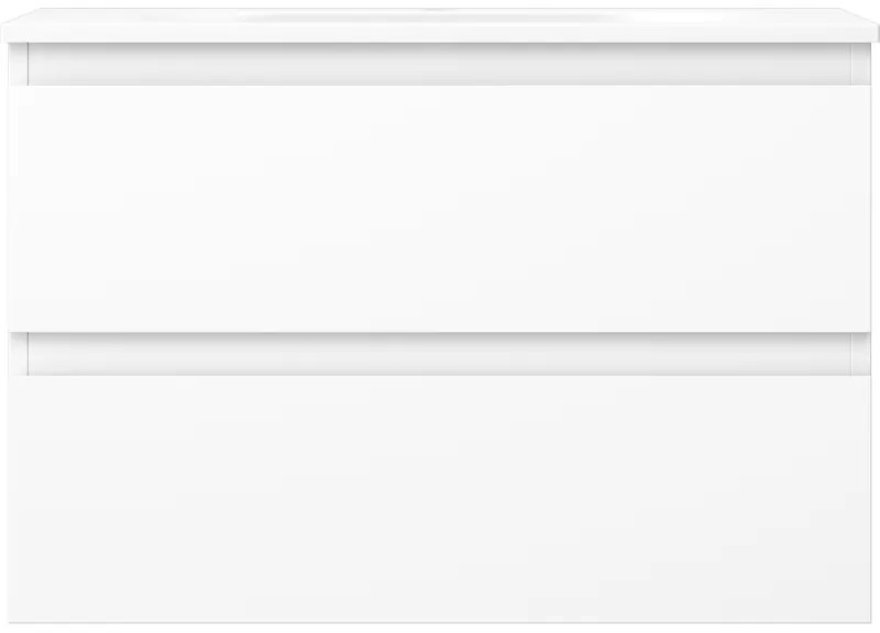 Mexen Orio, kúpeľňová skrinka 70 cm s umývadlom Vela, 2 zásuvky, biela matná, 91A10-07047-2-BFF01-W23M01