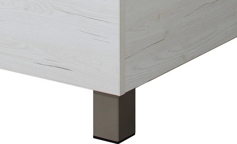 Posteľ Ela 90x200 cm, bielená pínia