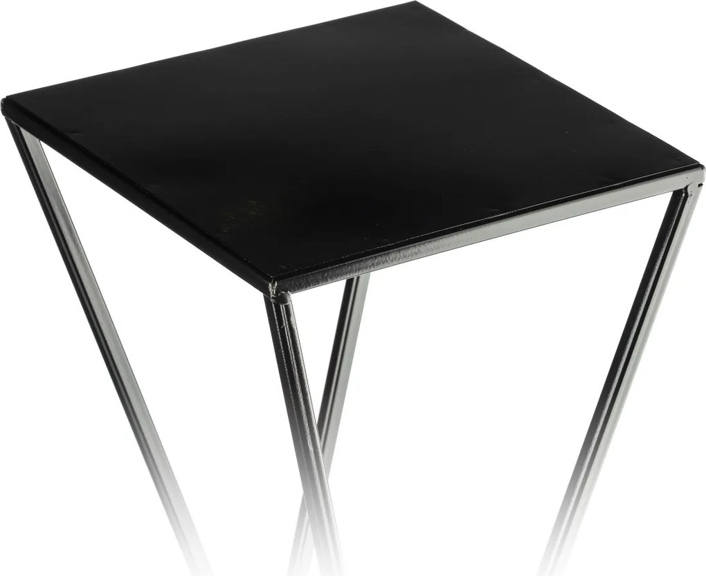 STOJAN NA KVETINÁČ LOFT3 70X24X24 CM ČIERNA