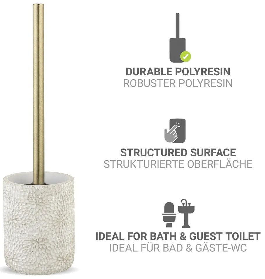 Biela WC kefa z polyresínu Montalfano – Wenko