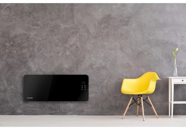 Concept KS4010 - Elektrický priamotop/konvektor 2000W IP24 čierna+diaľkové ovládanie