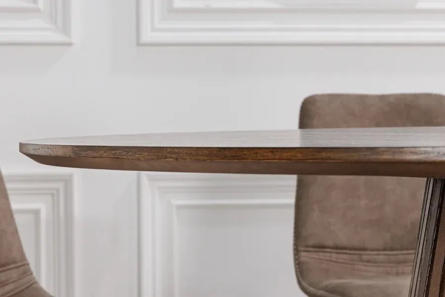 Dizajnový jedálenský stôl Wadeline 140 cm tmavý dub