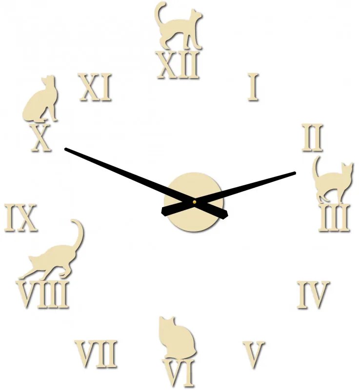 Nalepovacie hodiny na mačka | SENTOP 12P020 2D