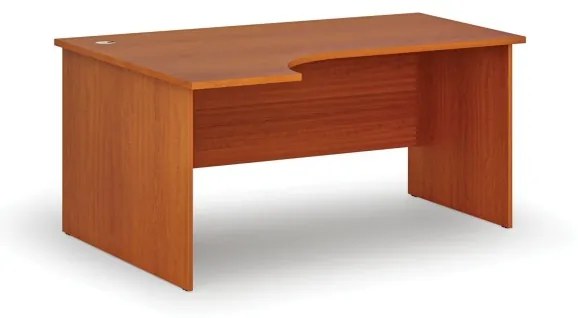 Kancelársky rohový pracovný stôl PRIMO WOOD, 1600 x 1200 mm, ľavý, čerešňa