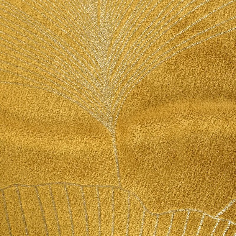 Dekorstudio Deka s rastlinným vzorom GINKO1 150x200cm - zlatá