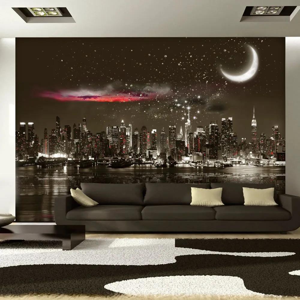 Fototapeta - Starry Night Over NY 100x70