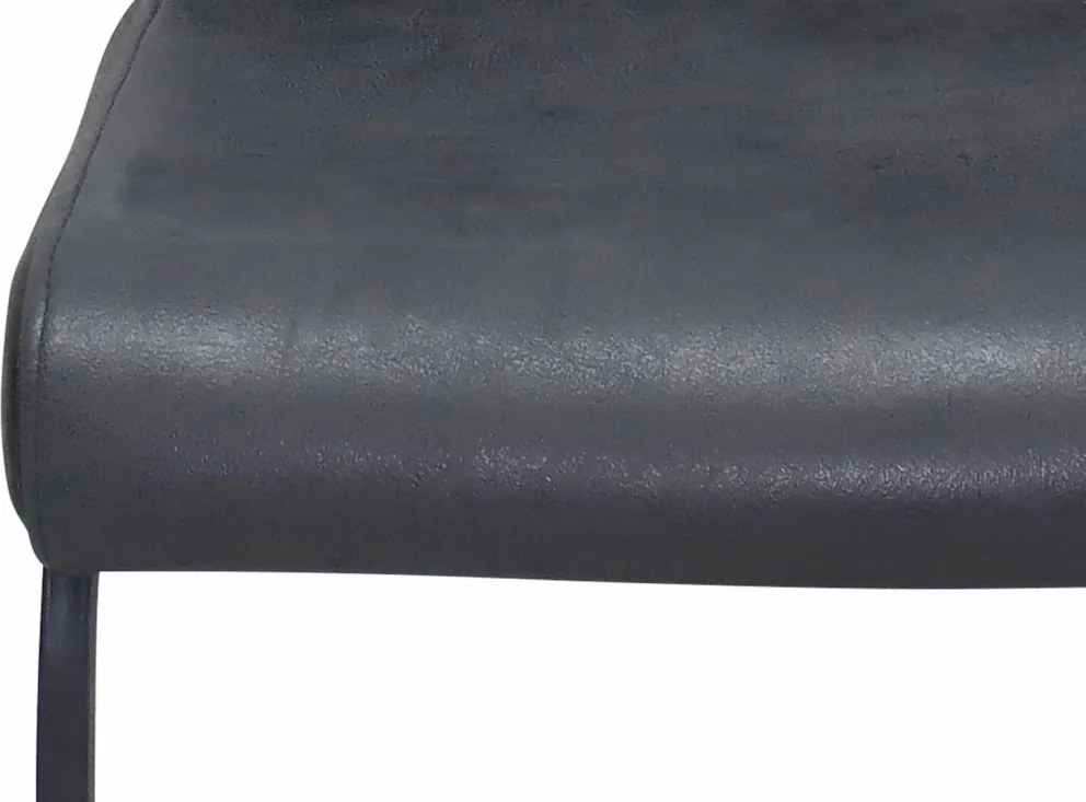 Jedálenská stolička Rindul, antracitová látka v optike lesklej kože