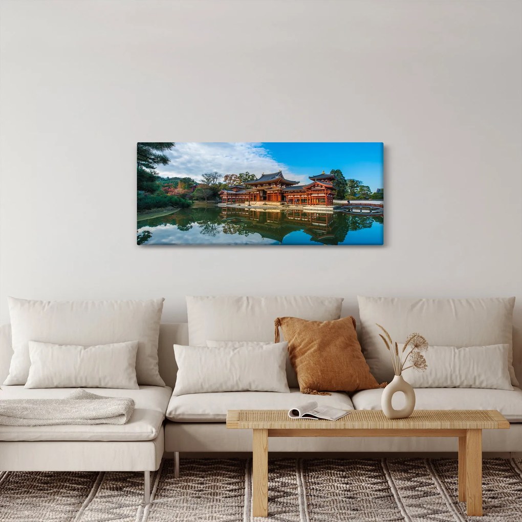 Obraz - Chrám Byodo-in, Japonsko (120x50 cm)