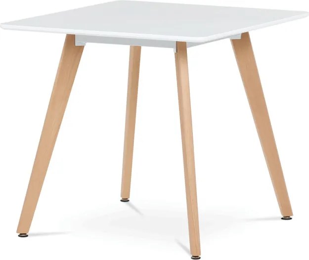 Jedálenský stôl DT-312 biely / naturálny