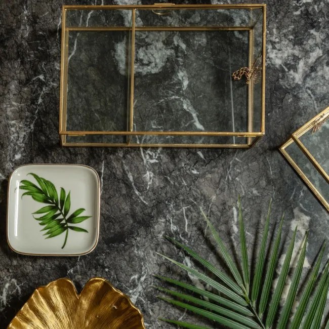 Šperkovnica GRAZIA zlatá 23x15x5 cm