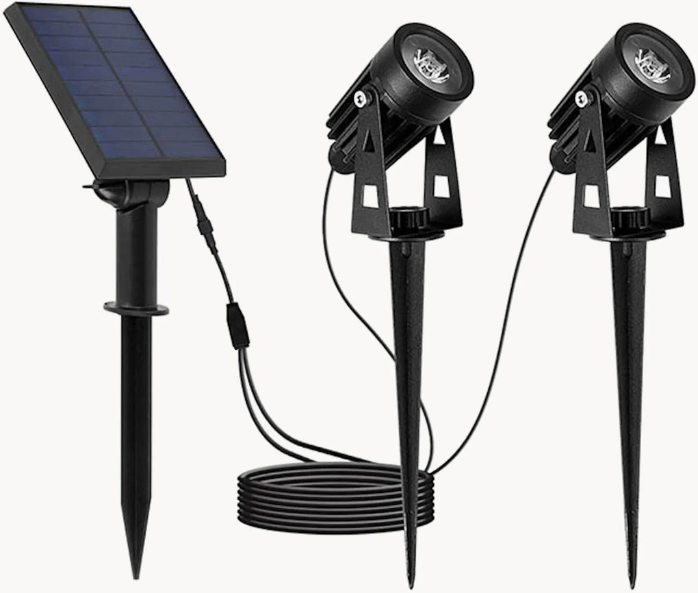 Solárne zapichovacie lampy Roundy, 2 ks