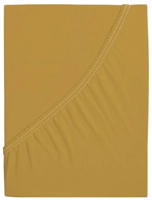Plachta Jersey ALVORA 180x200 cm horčicová