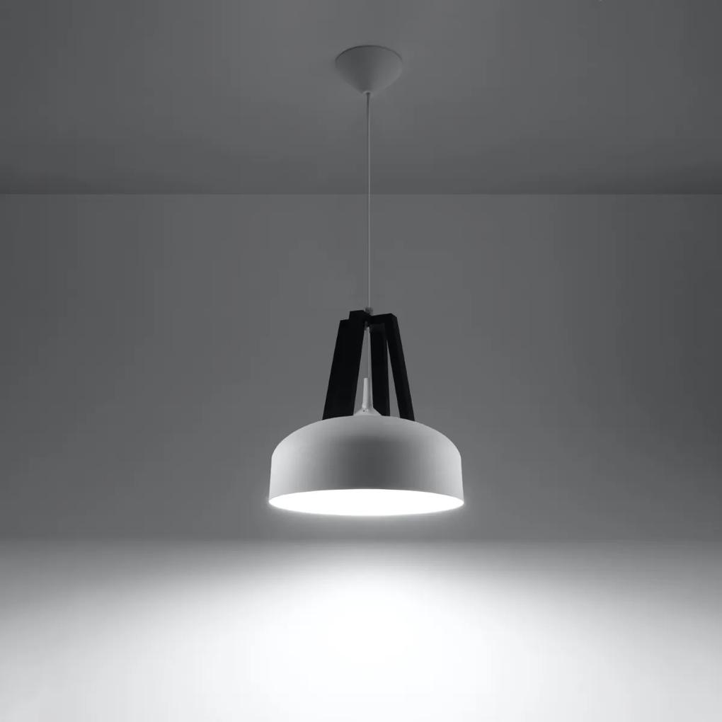 Sollux Lighting Závesné svietidlo CASCO biela/čierna
