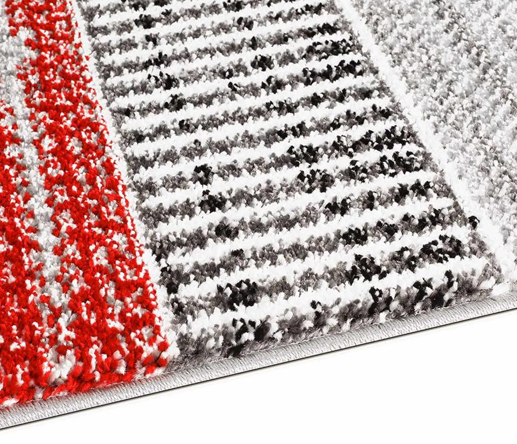 Dekorstudio Moderný koberec MODA SOFT sivo červený 1142 Rozmer koberca: 140x200cm