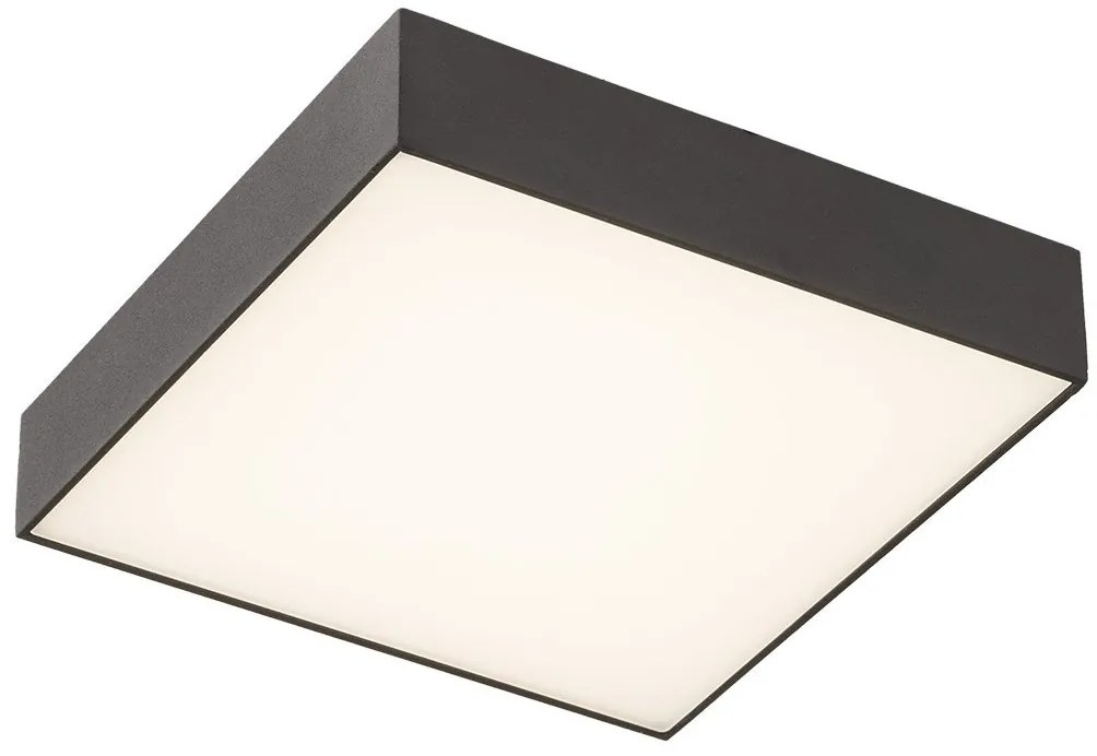 Sapho, RISA stropné LED svietidlo 10W, 230V, 28x28cm, čierna, LS030C