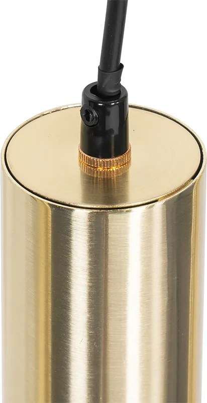 Moderné závesné svietidlo mosadz 5-svetlo - Jeana