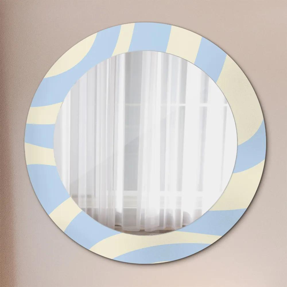 Okrúhle ozdobné zrkadlo Abstraktný tvar fi 60 cm