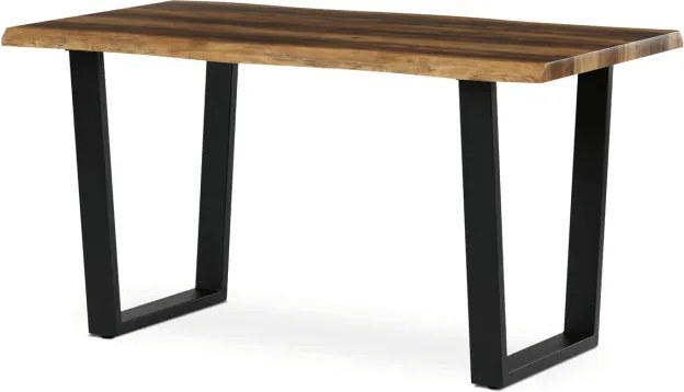 Jedálenský stôl HT-F4214 staré drevo / čierny