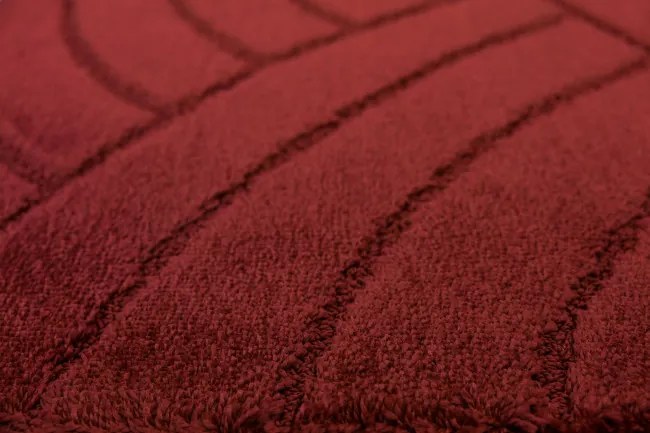 Kúpeľňový koberček Sash Carmine pruhy