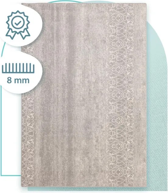 Koberec Agnella Isfahan M Ladan Antracyt