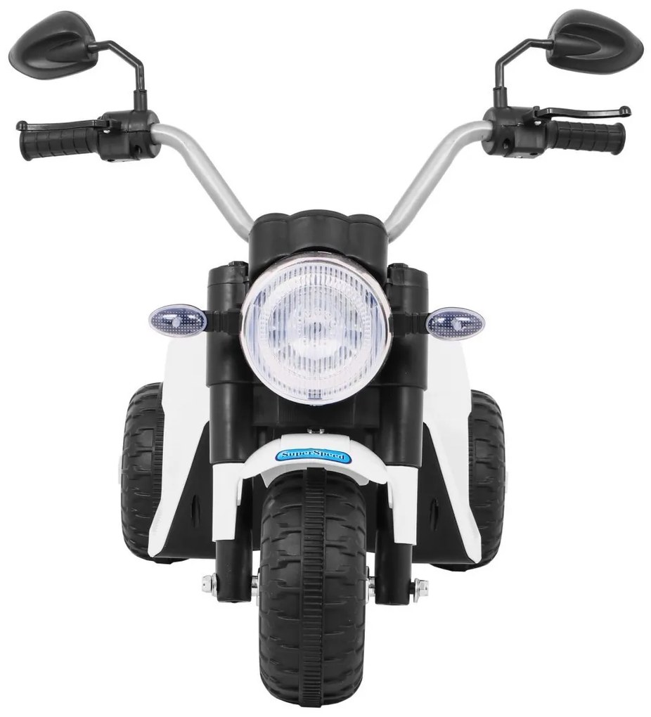RAMIZ ELEKTRICKÁ MOTORKA MINIBIKE - BIELA - 1x 6V - 6V/4,5Ah - 2022