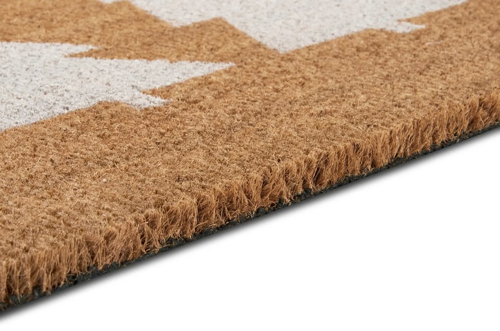 Hanse Home, Rohožka 3 stromy biela 105670 – na von aj na doma, 45x75, hnedá, chodba / predsieň